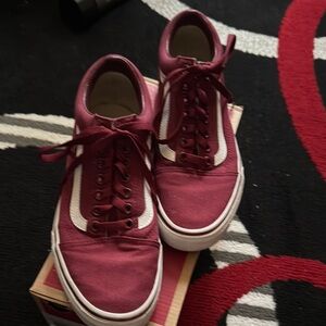 Vans Red Sneakers Classic Skate Style